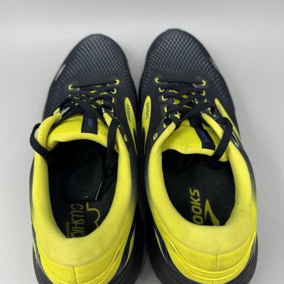 Brooks Ghost 15 Men\'s Size 10 D (Medium) Running Shoes Black Yellow